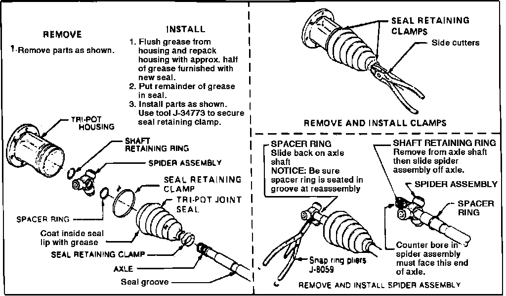 Factory diagram — Constant Velocity Joint Boot