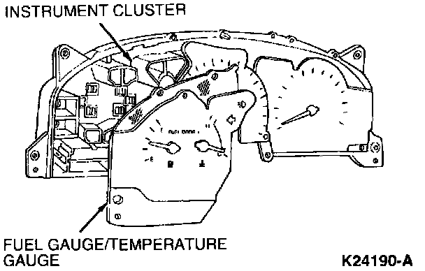 Factory diagram — Fuel Gauge