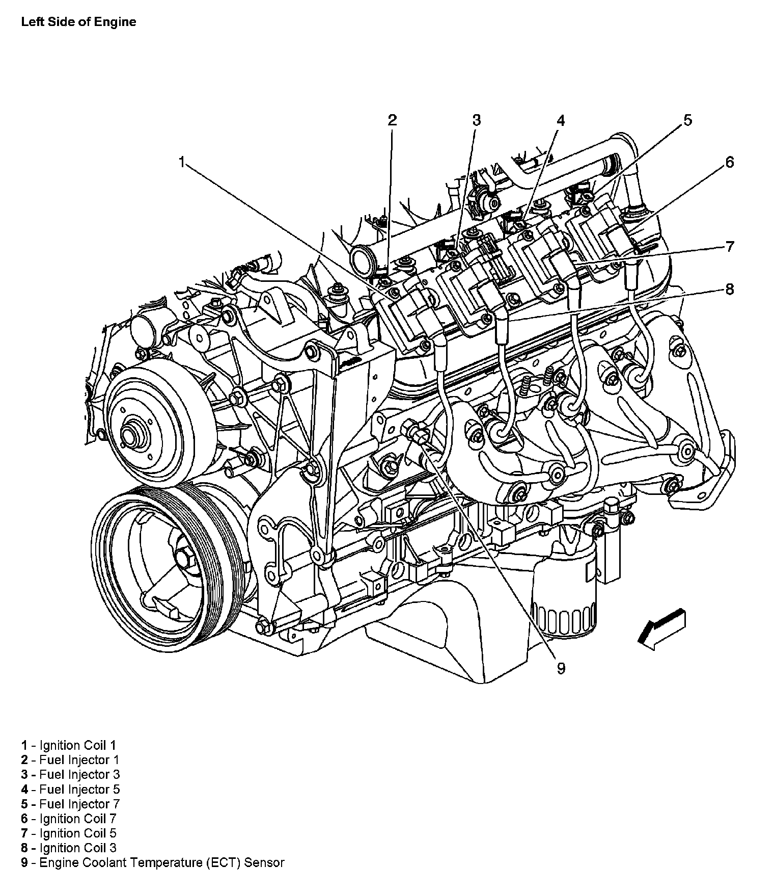 Factory diagram — Coolant Temperature Sensor/Switch (For Computer)