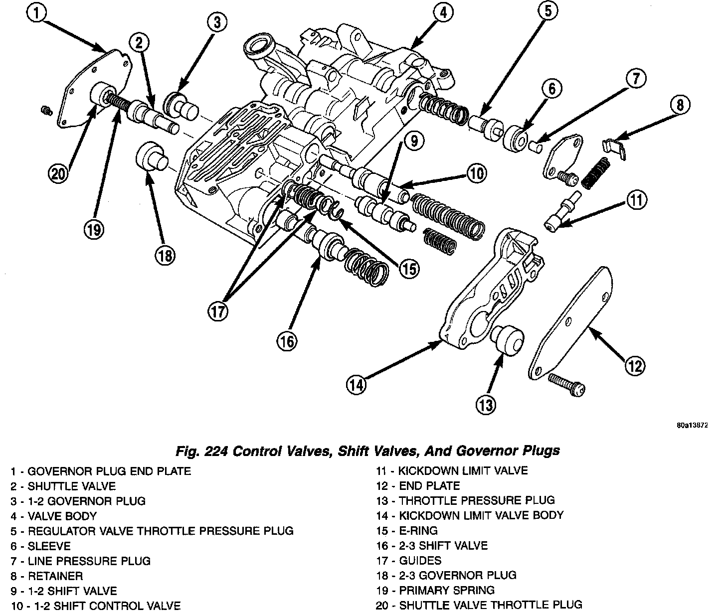 Factory diagram — Valve Body