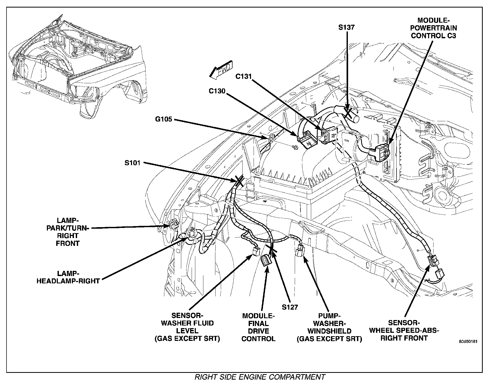 Factory diagram — Wheel Speed Sensor