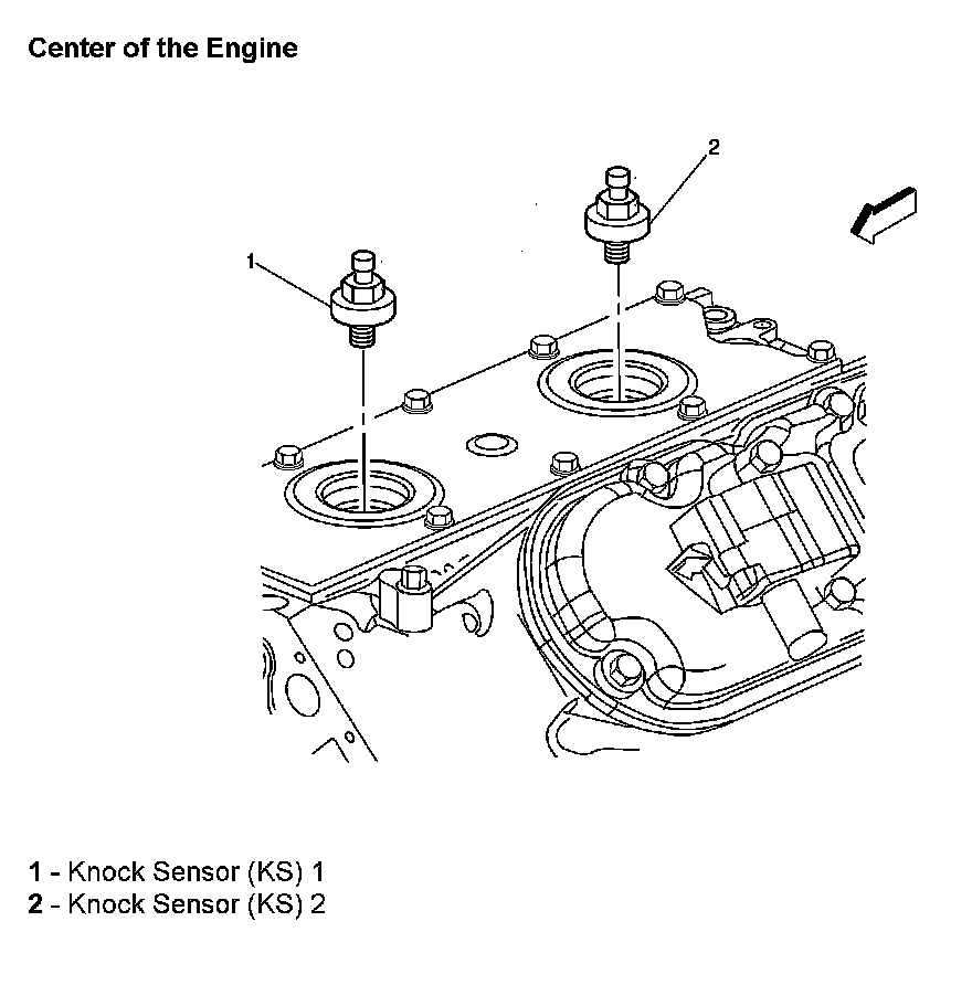 Factory diagram — Knock Sensor