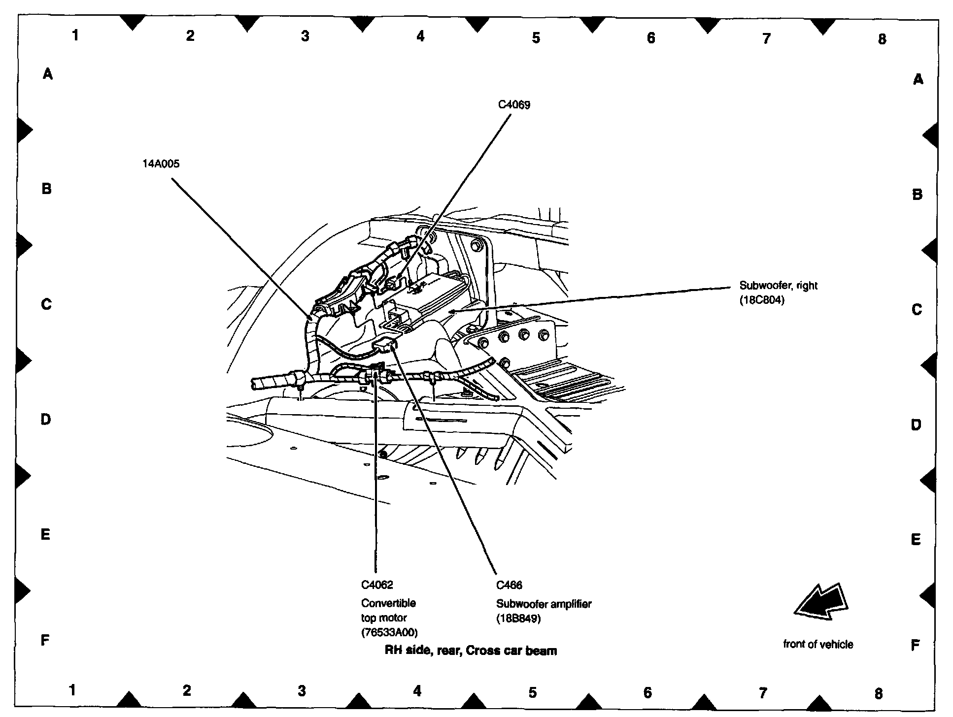 Factory diagram — Convertible Top Motor