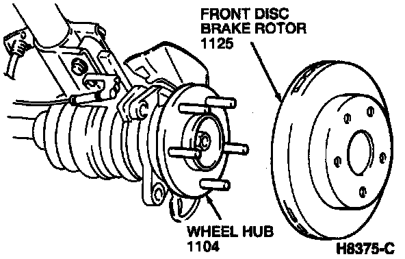 Factory diagram — Brake Rotor/Disc