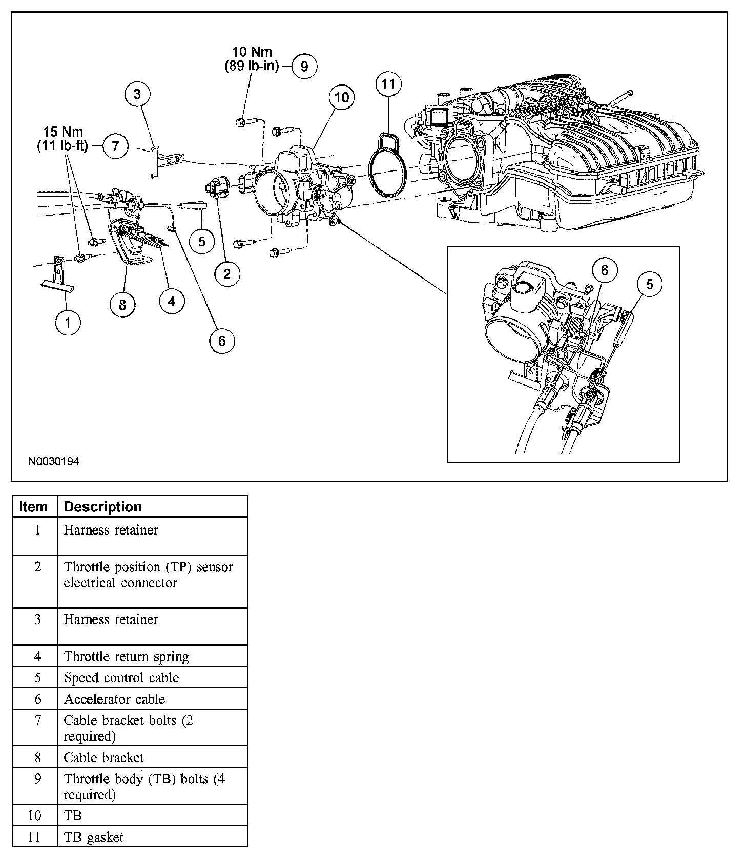 Factory diagram — Throttle Body