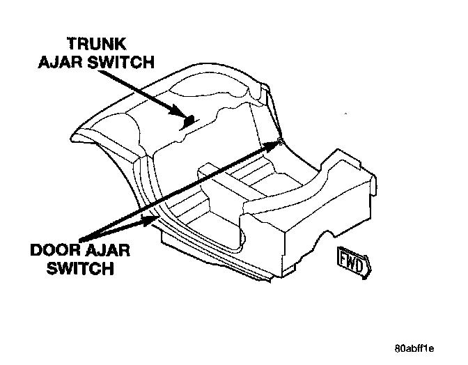Factory diagram — Door Switch