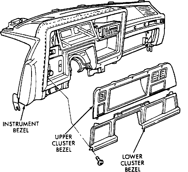 Factory diagram — Instrument Cluster / Carrier