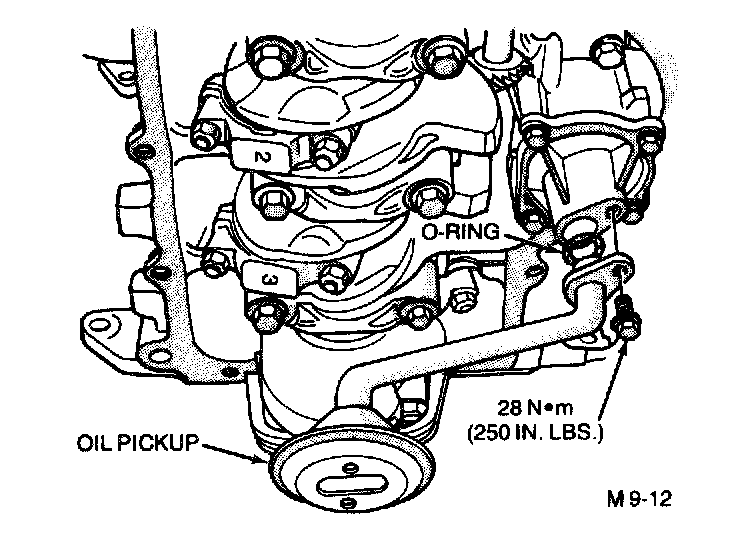 Factory diagram — Oil Pick Up/Strainer