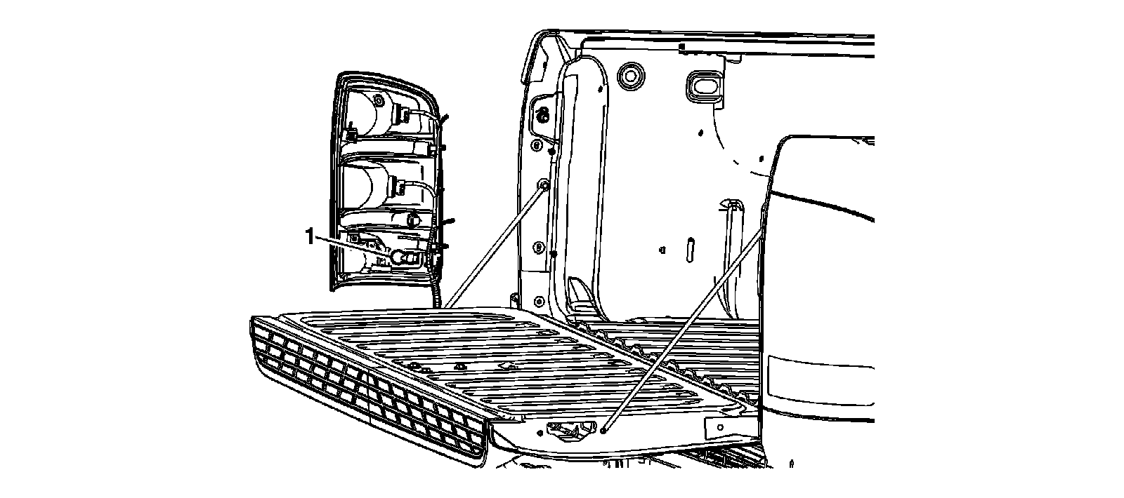 Factory diagram — Backup Light Bulb