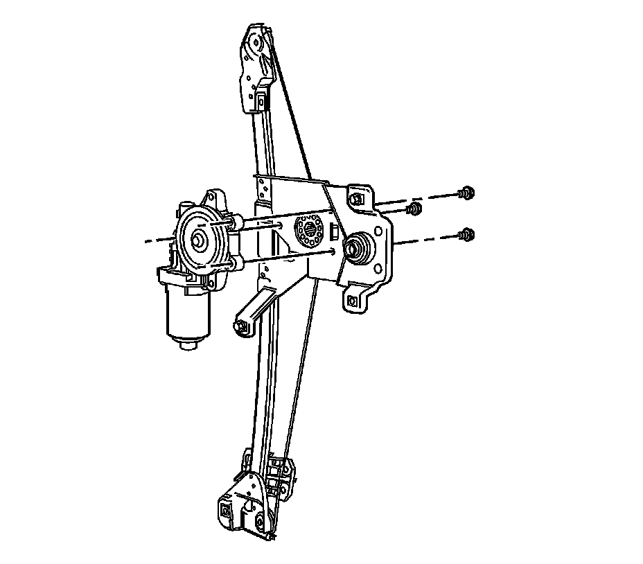 Factory diagram — Rear Door Window Motor