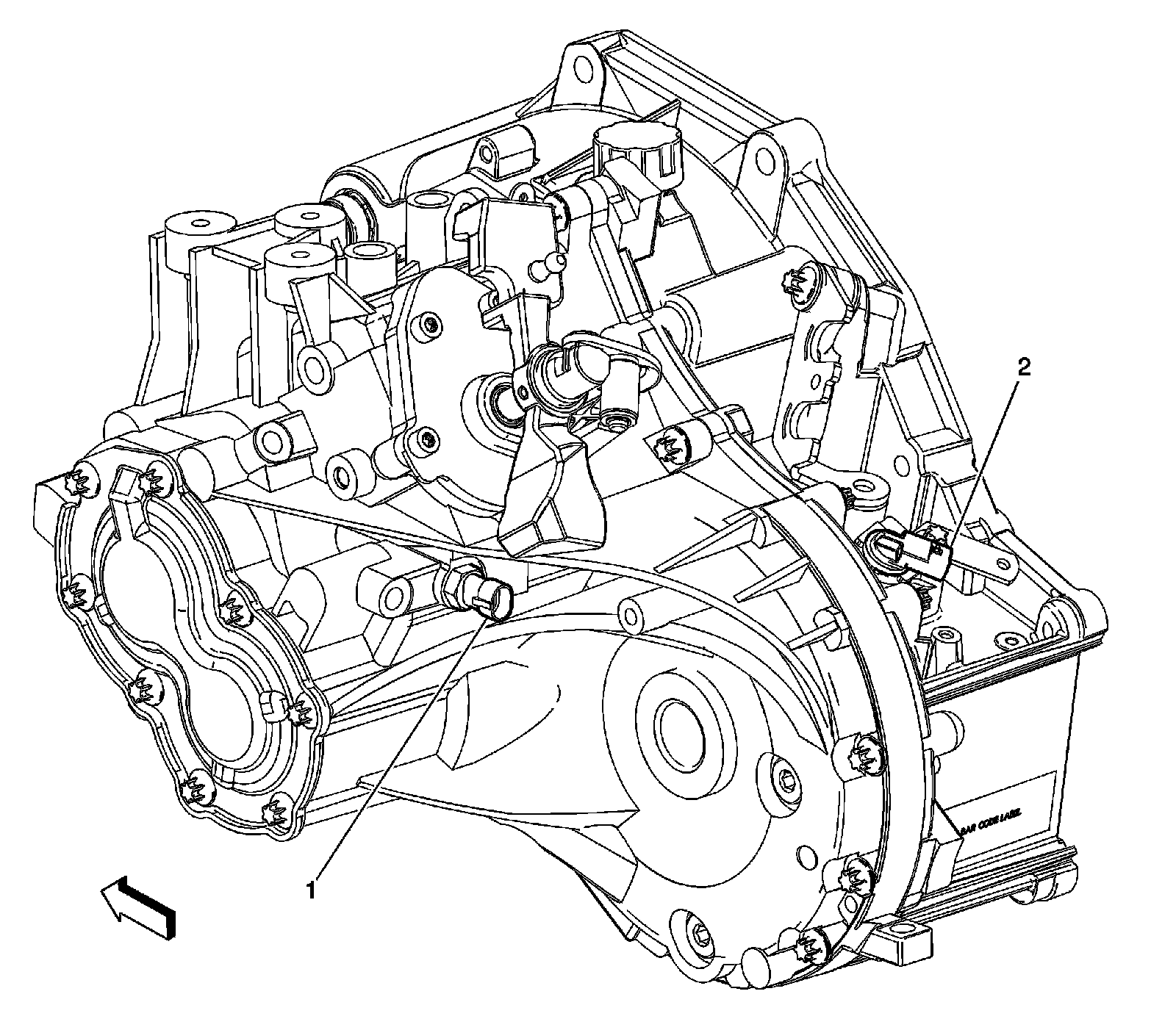 Factory diagram — Backup Lamp Switch