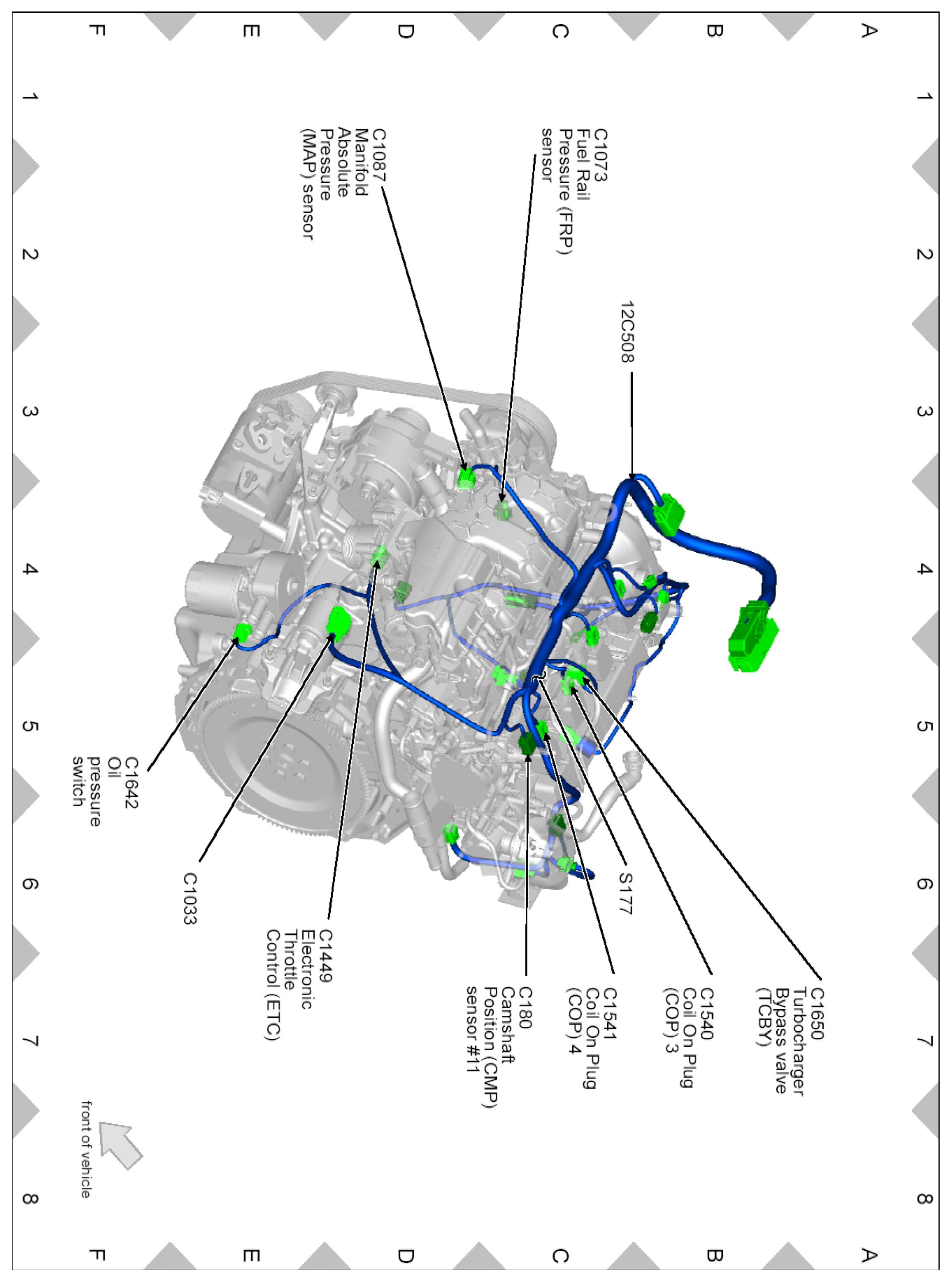 Factory diagram — Oil Pressure Sender