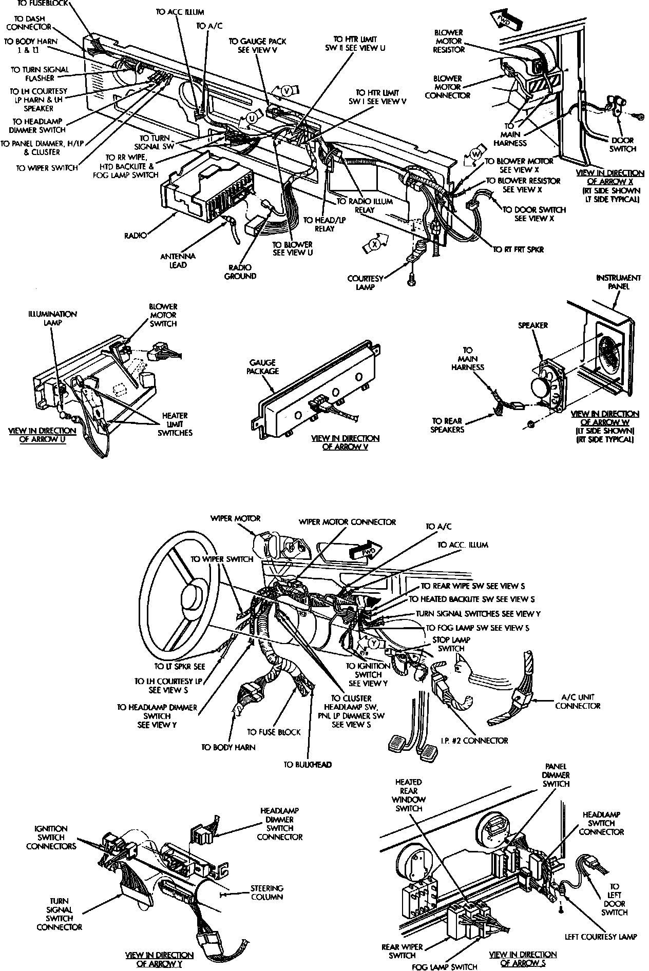 Factory diagram — Heated Glass Element Switch