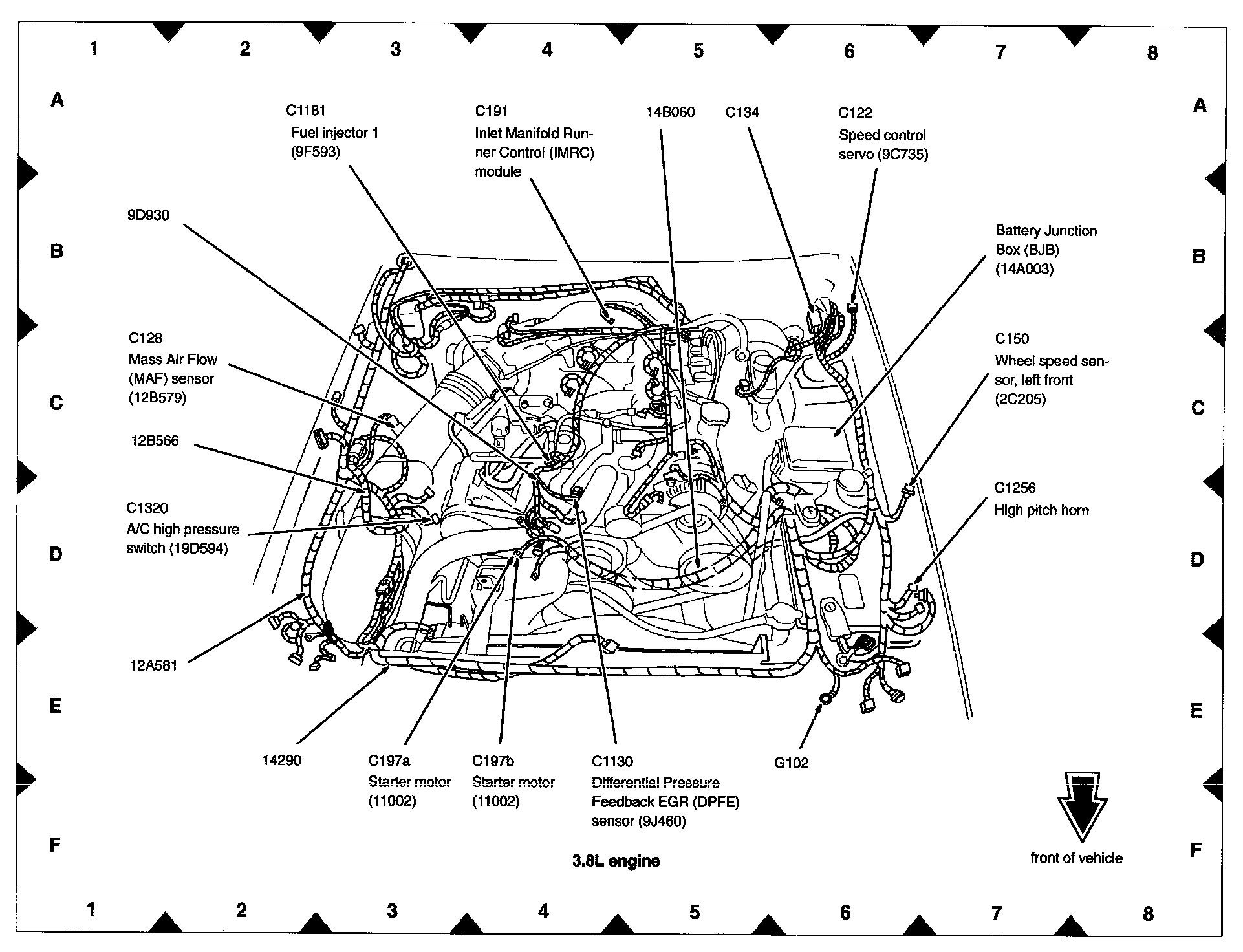 Factory diagram — Wheel Speed Sensor