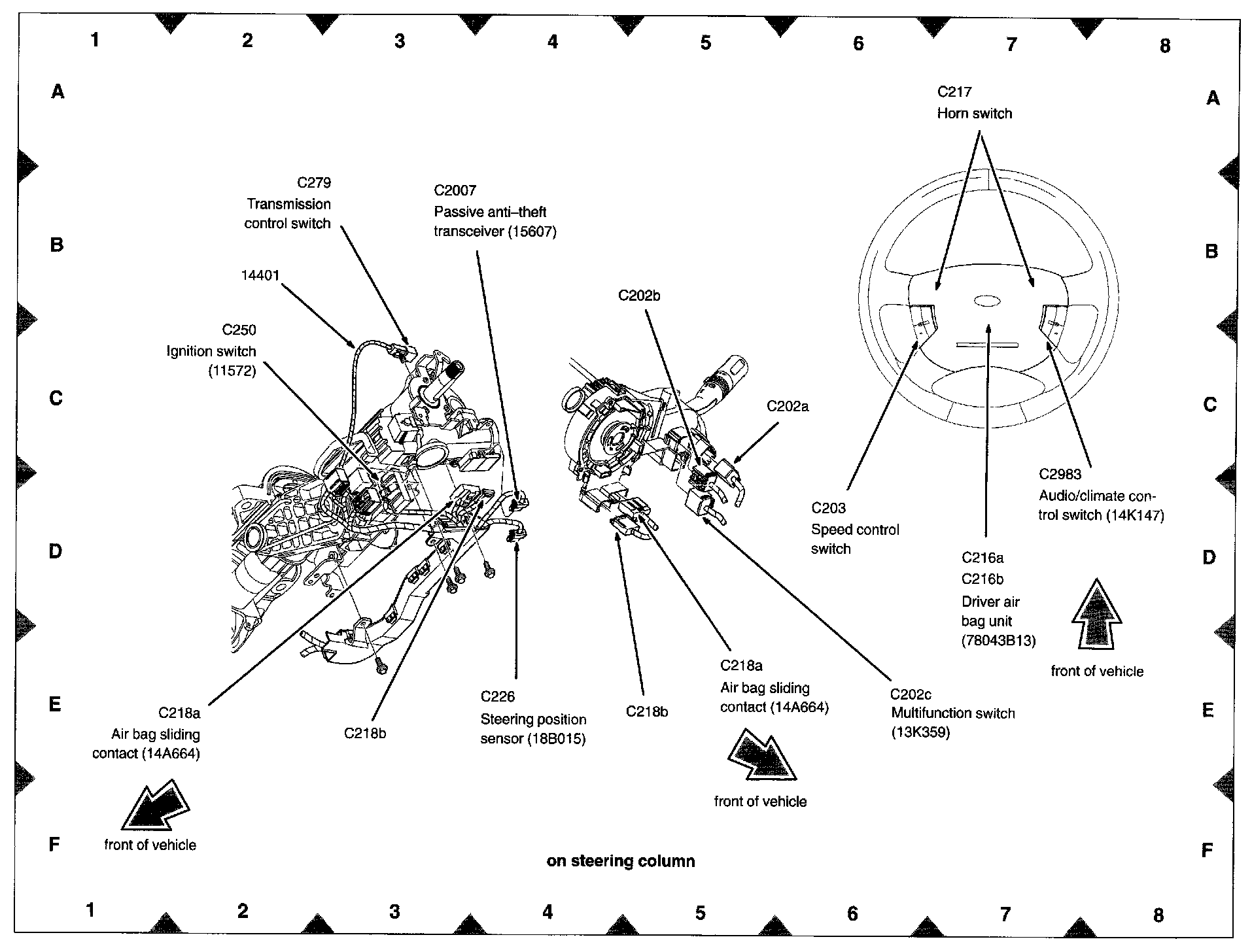 Factory diagram — Headlamp Dimmer Switch