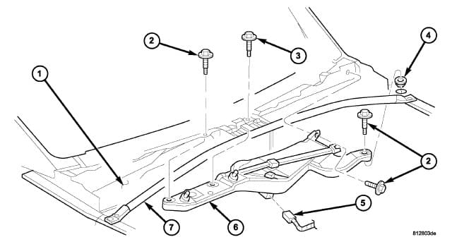 Factory diagram — Wiper Gear Box