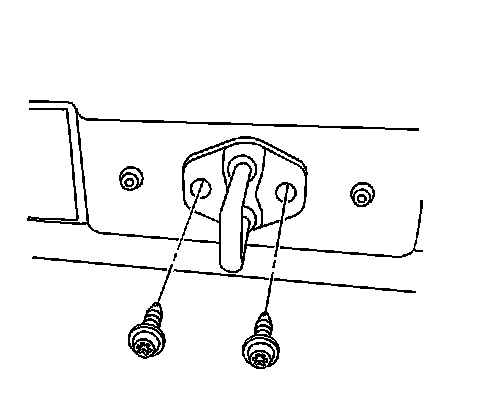 Factory diagram — Rear Door Striker