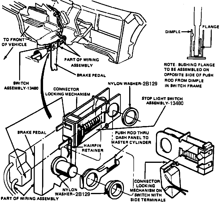 Factory diagram — Brake Light Switch