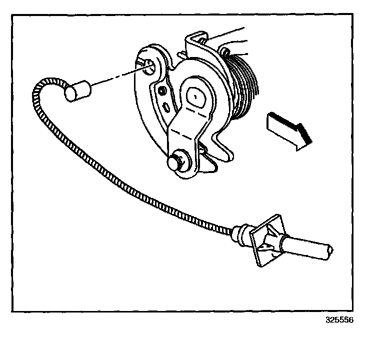 Factory diagram — Throttle Cable/Linkage