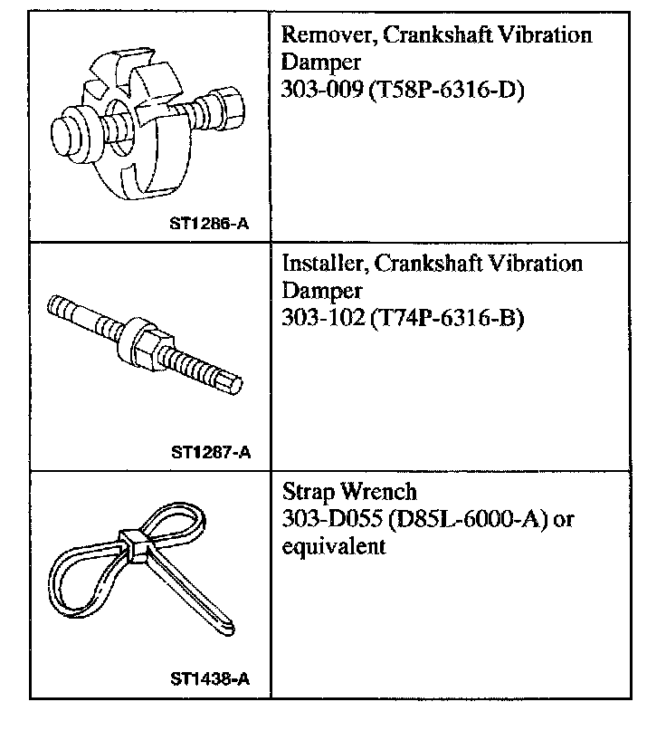 Factory diagram — Harmonic Balancer - Crankshaft Pulley
