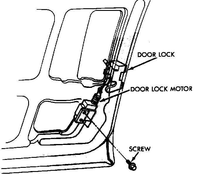Factory diagram — Power Door Lock Actuator