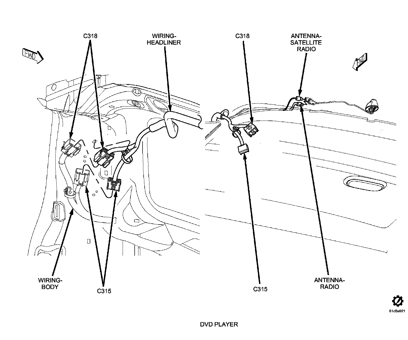 Factory diagram — Antenna, Radio