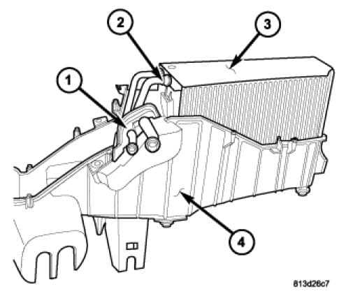Factory diagram — Evaporator Core