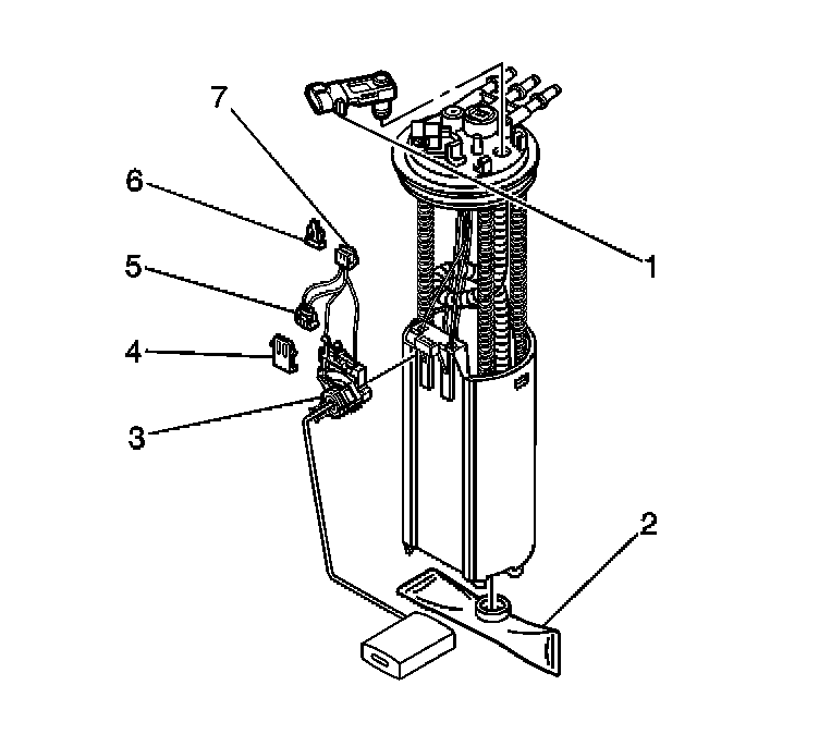Factory diagram — Fuel Gauge Sender