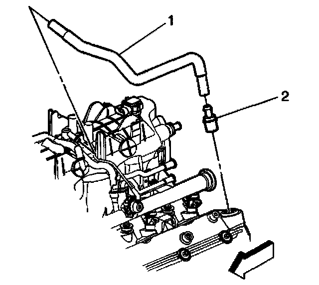 Factory diagram — Positive Crankcase Ventilation Valve