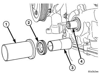 Factory diagram — Front Crankshaft Seal