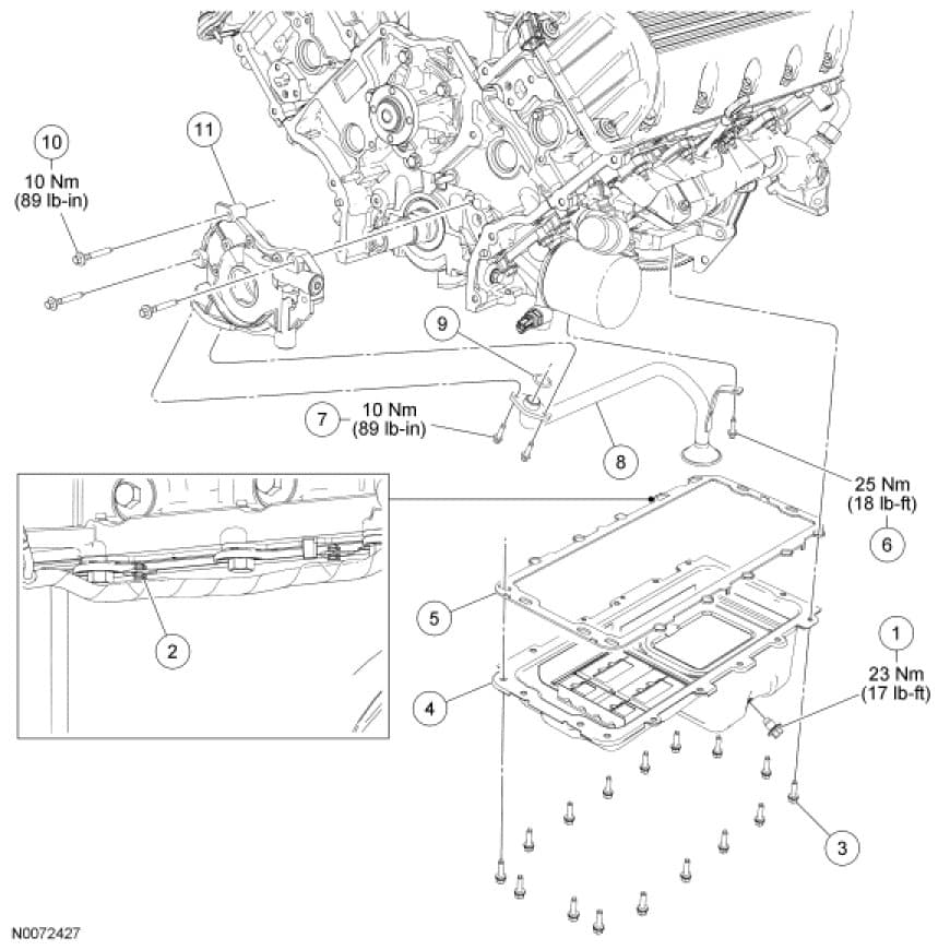 Factory diagram — Oil Pan