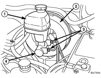 Factory diagram — Brake Master Cylinder - Removal