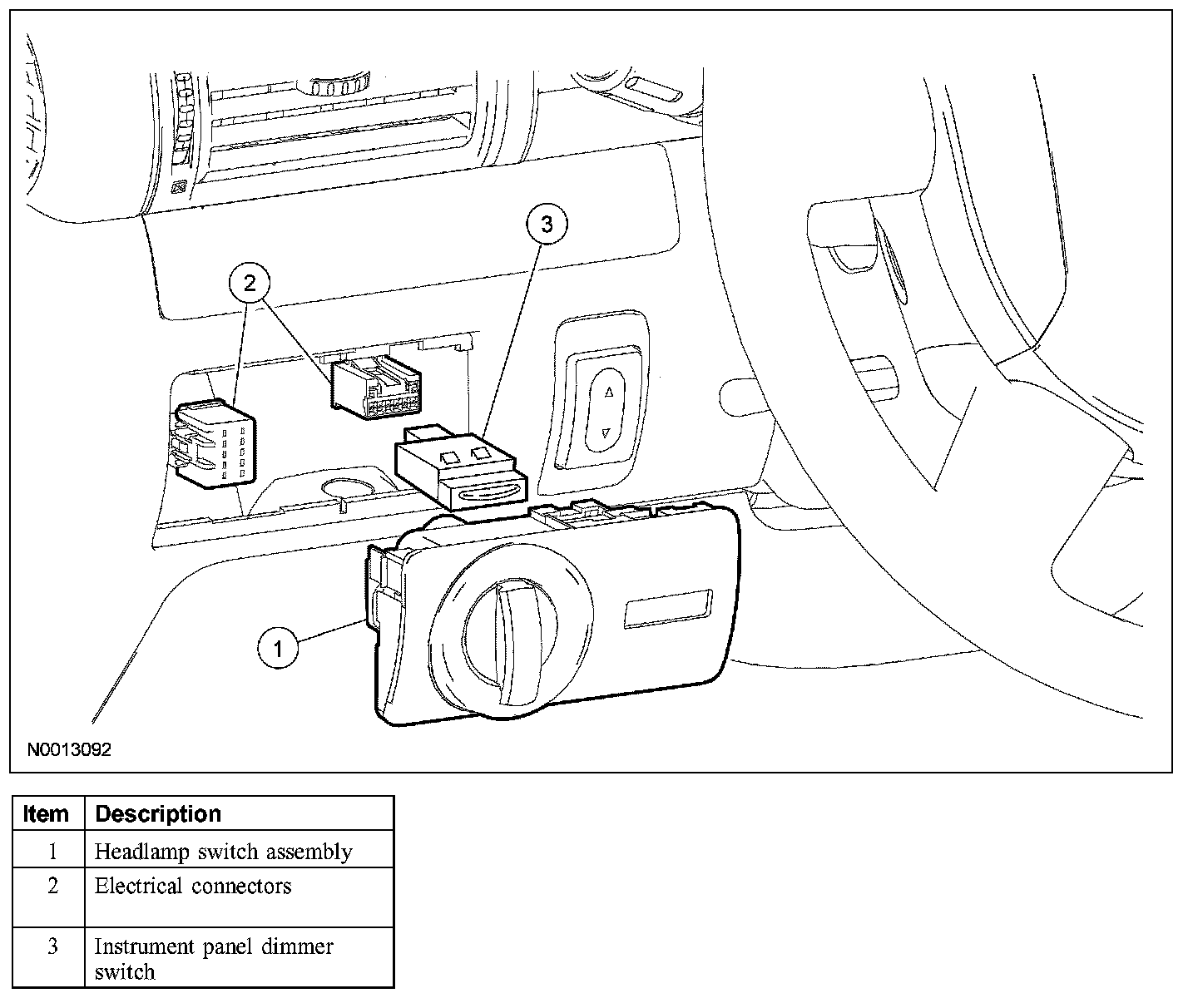 Factory diagram — Dimmer Switch
