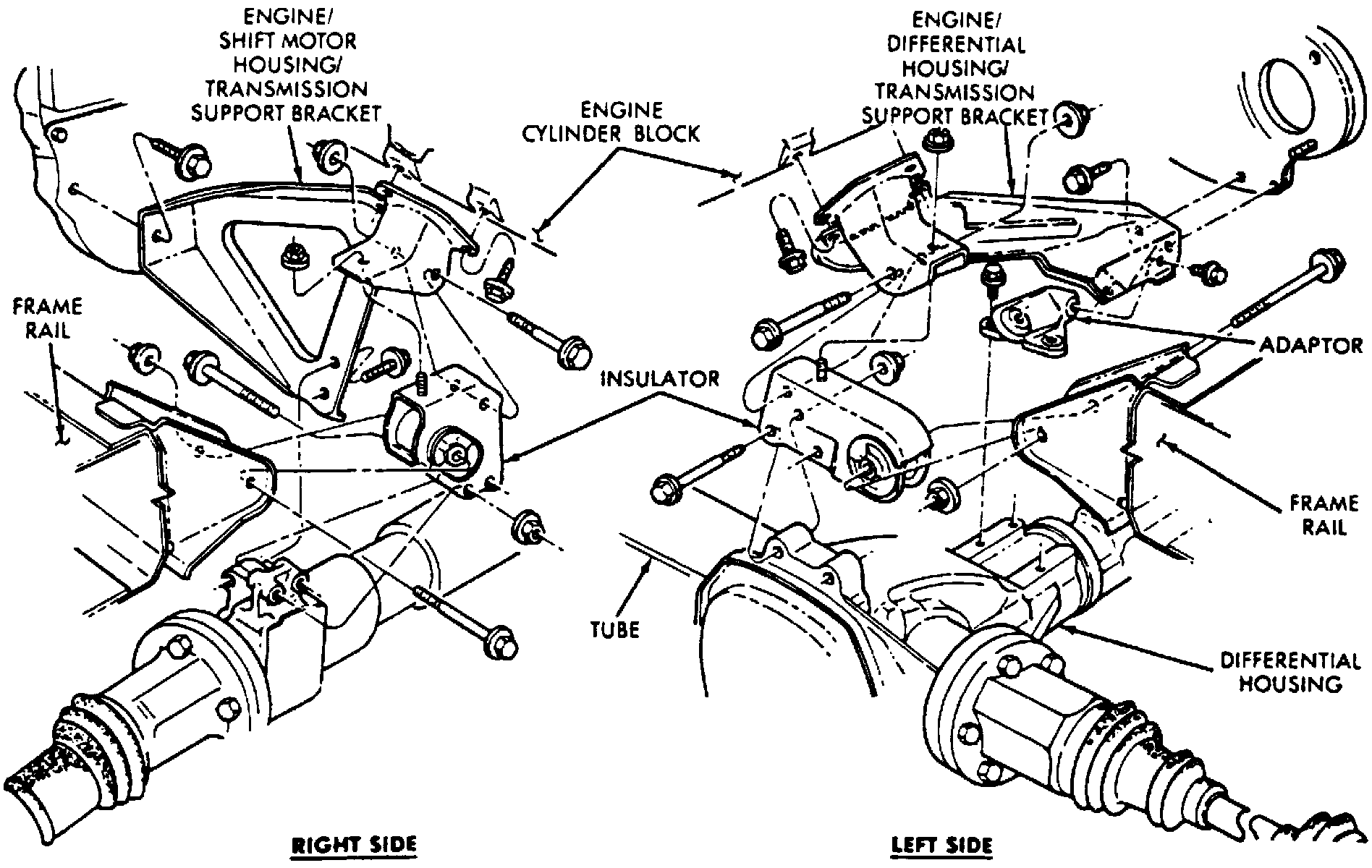 Factory diagram — Differential Axle Housing