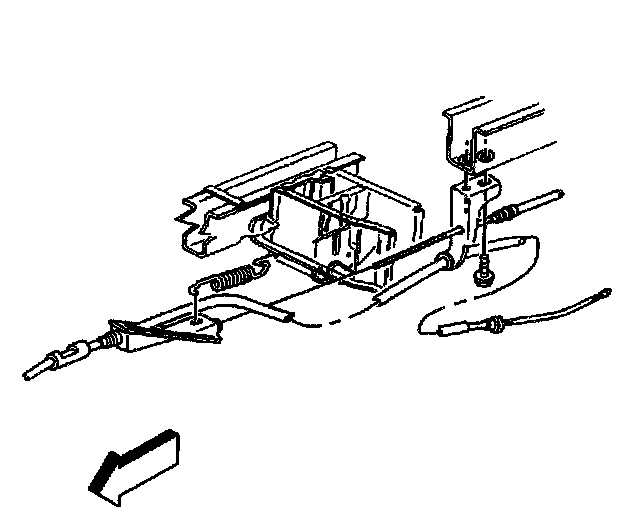 Factory diagram — Park Brake Cable Replacement