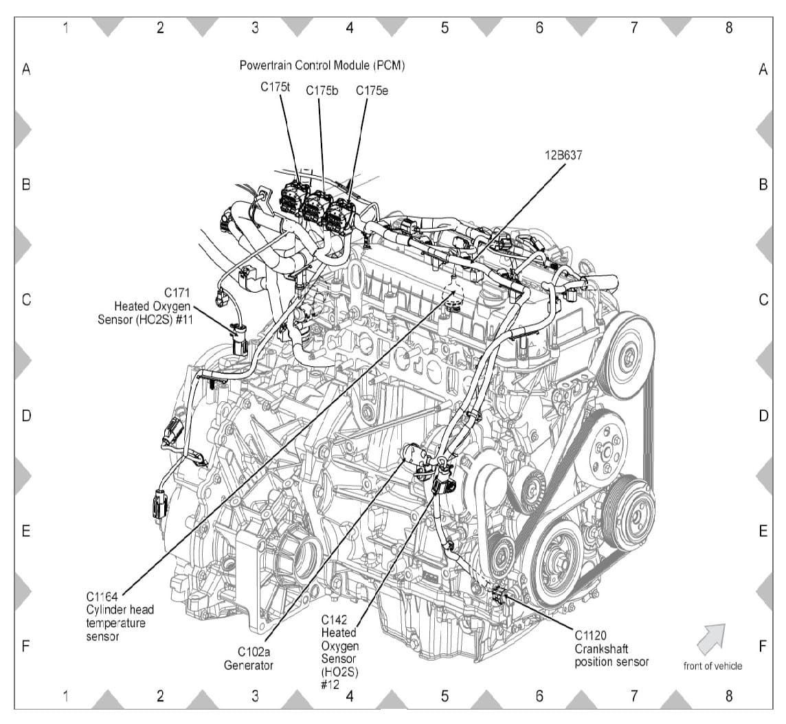 Factory diagram — Engine Temperature Sensor