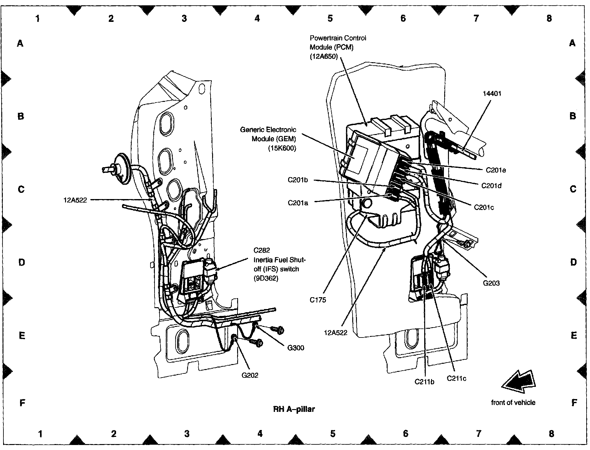 Factory diagram — Engine Control Module
