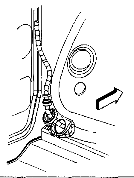 Factory diagram — Park Brake Cable Replacement