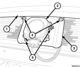 Factory diagram — Adaptive Speed Control Sensor And Bracket - Removal
