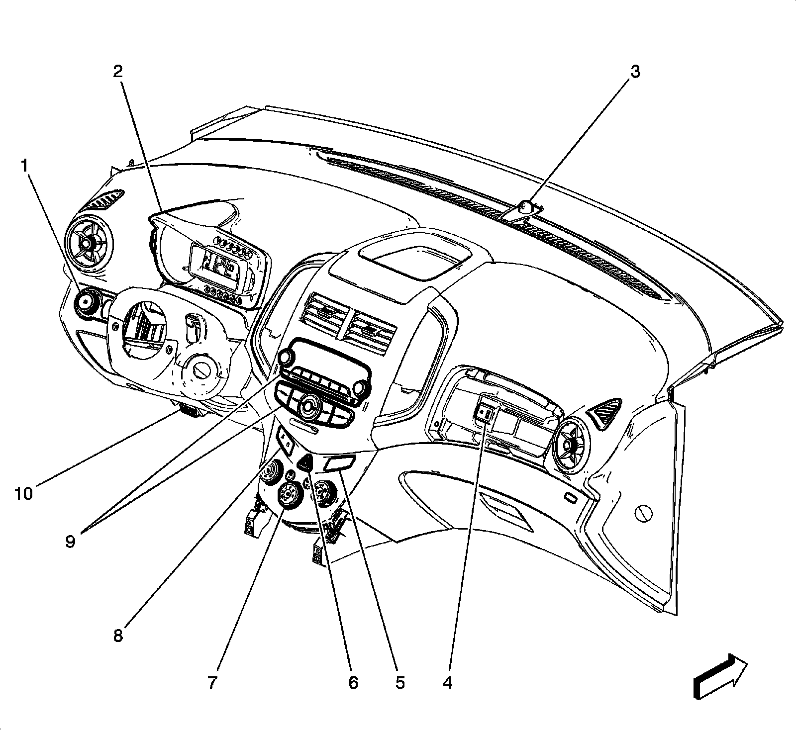 Factory diagram — Headlamp Switch