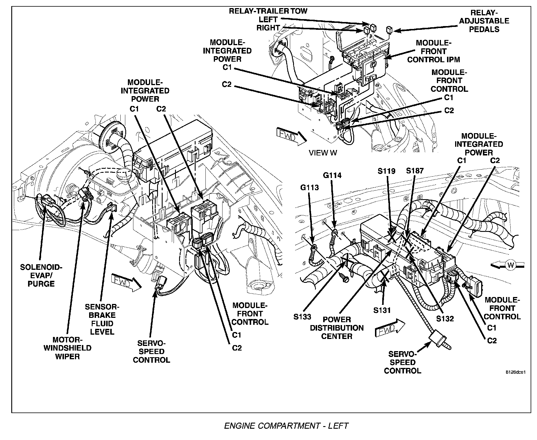 Factory diagram — Wiper Motor