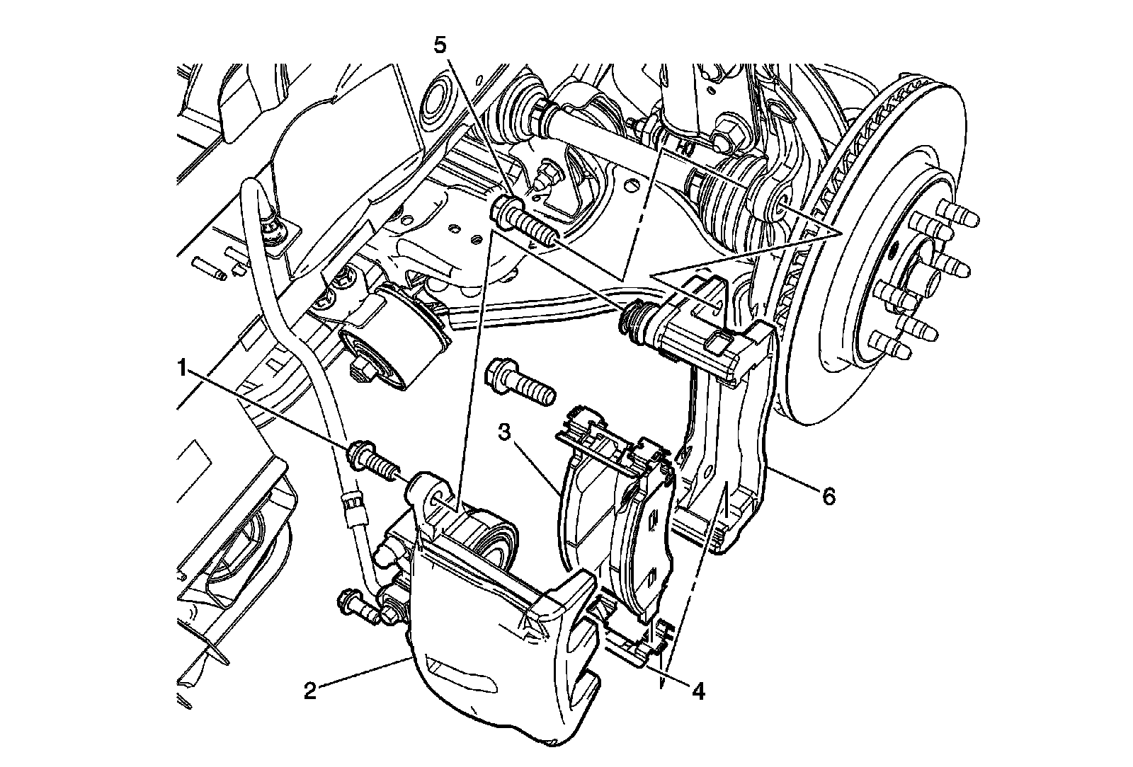 Factory diagram — Brake Caliper