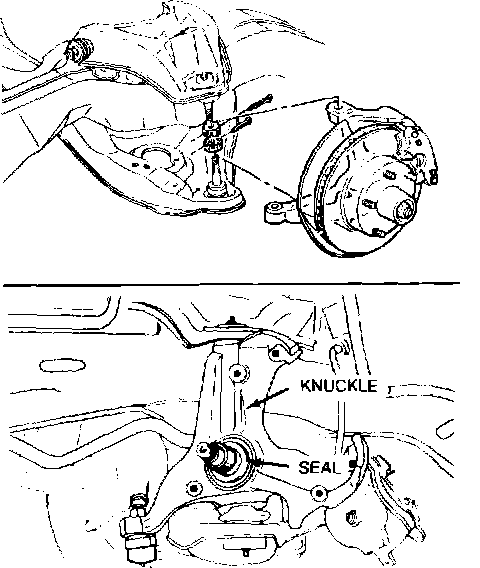 Factory diagram — Front Steering Knuckle