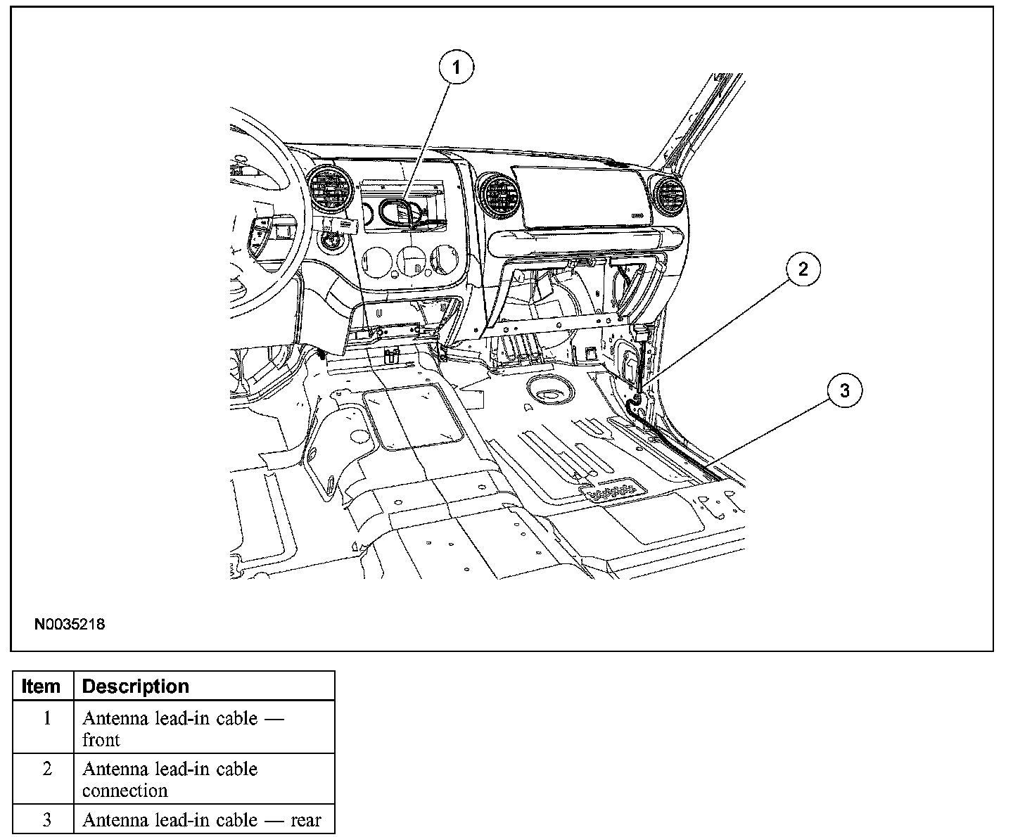 Factory diagram — Antenna Cable