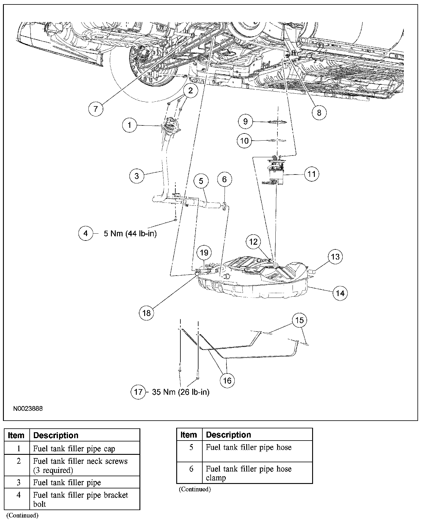 Factory diagram — Fuel Gauge Sender
