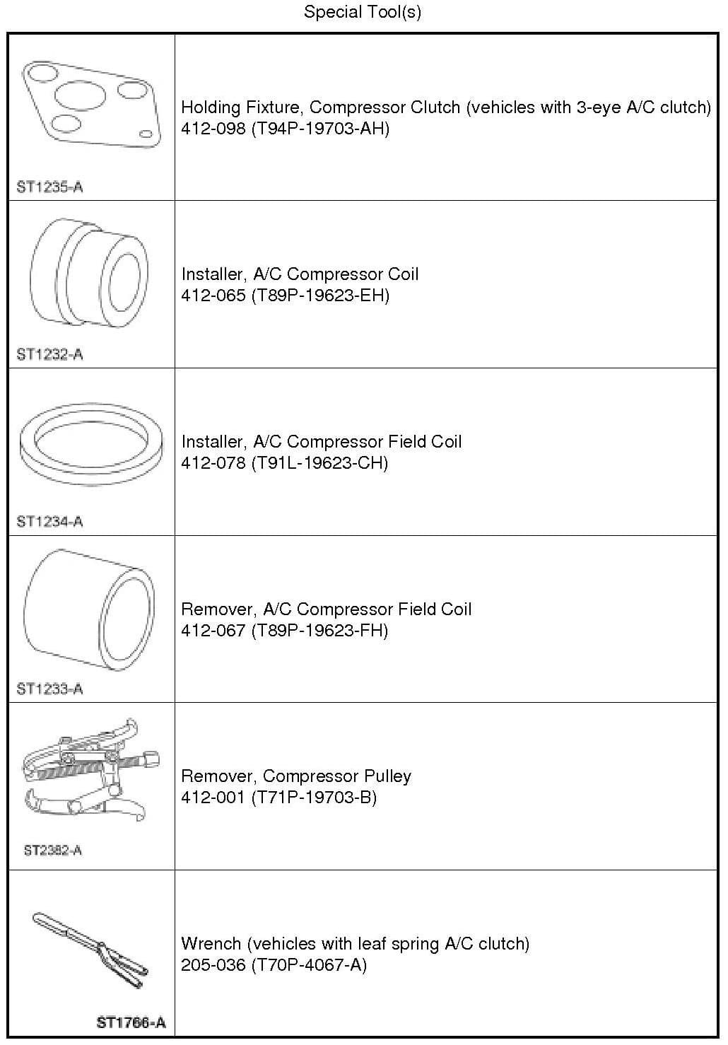 Factory diagram — Compressor Clutch
