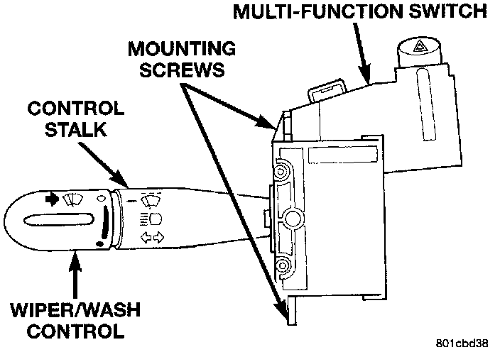 Factory diagram — Turn Signal Switch