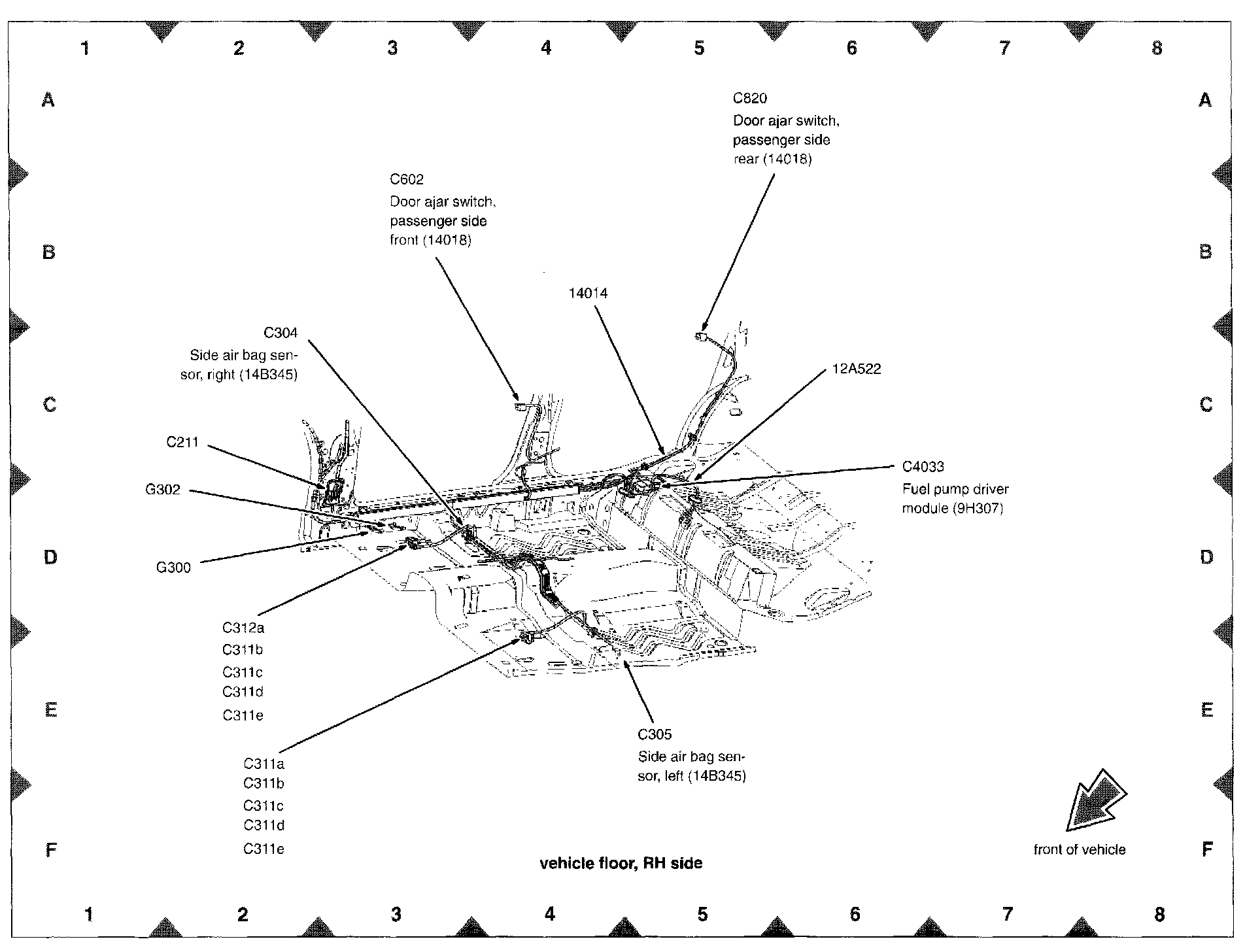 Factory diagram — Fuel Pump Control Unit