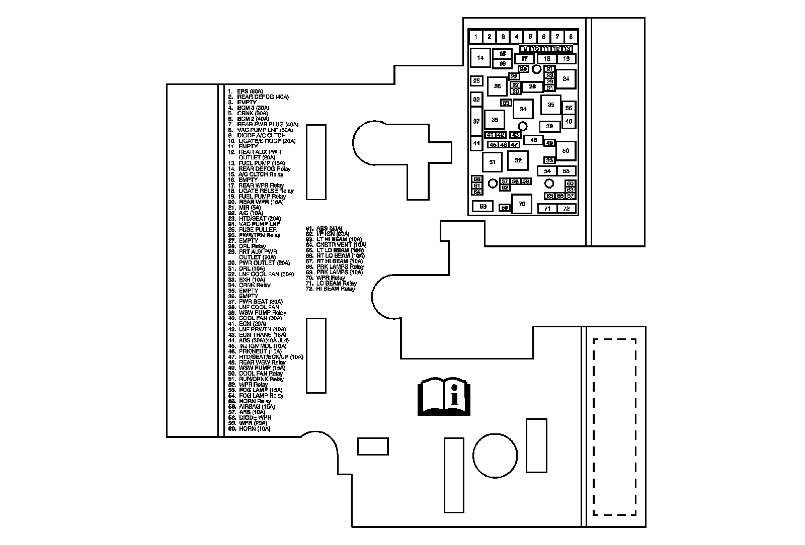 Factory diagram — Fuel Pump Relay