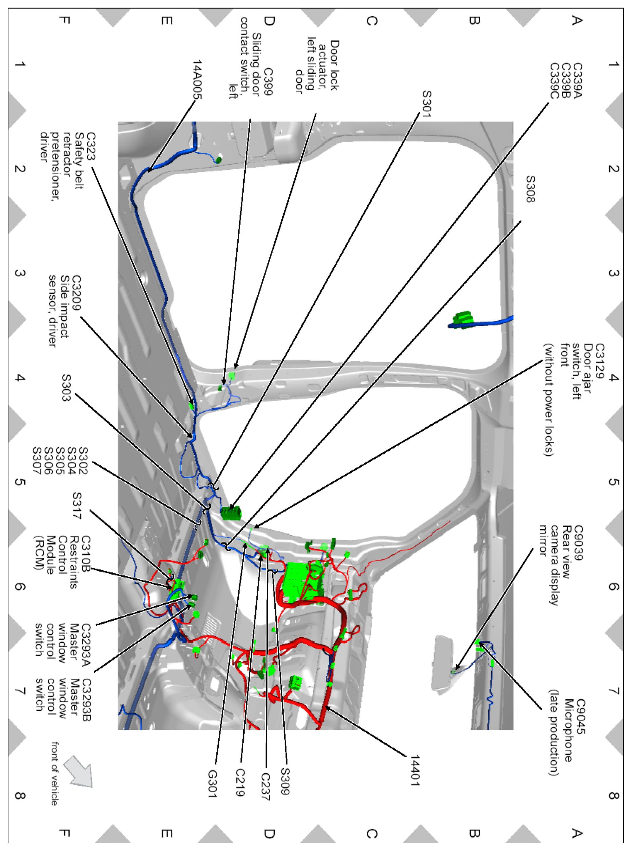 Factory diagram — Power Door Lock Actuator